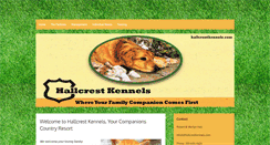 Desktop Screenshot of hallcrestkennels.com